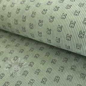 Cord STRETCH Little bunny old green