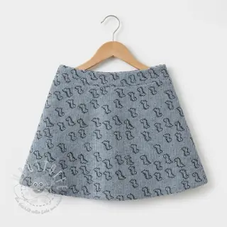 Cord STRETCH Little dino old blue