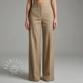 Viskosestoff leinen SPANDEX taupe
