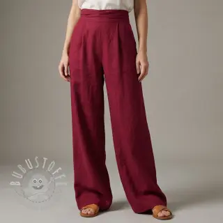 Viskosestoff leinen SPANDEX burgundy