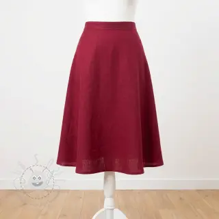 Viskosestoff leinen SPANDEX burgundy