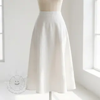 Viskosestoff leinen SPANDEX off white