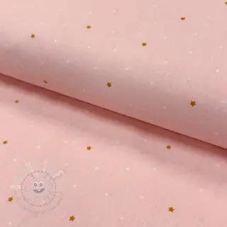 Baumwollstoff Sweet bear star light rose ORGANIC