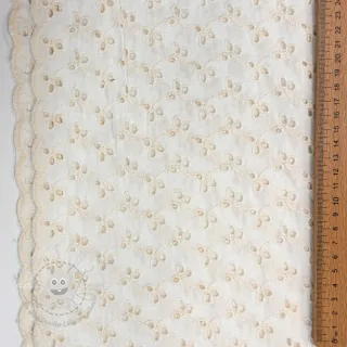 Baumwollstoff EMBROIDERY Rosemary white