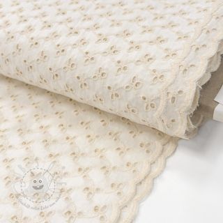 Baumwollstoff EMBROIDERY Rosemary off white
