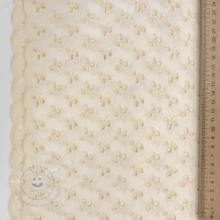 Baumwollstoff EMBROIDERY Rosemary off white