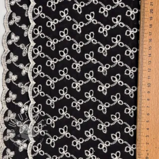 Baumwollstoff EMBROIDERY Rosemary black