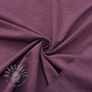 Sweatstoff aubergine melange