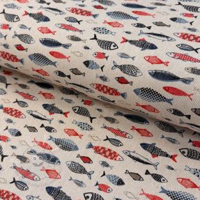 Dekostoff Linenlook Aquarium multico