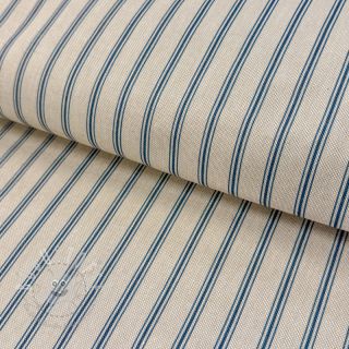 Dekostoff Linenlook Vincennes bleu