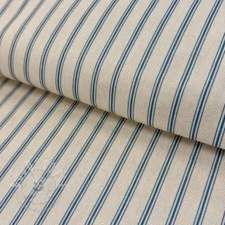 Dekostoff Linenlook Vincennes bleu