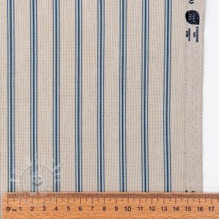 Dekostoff Linenlook Vincennes bleu