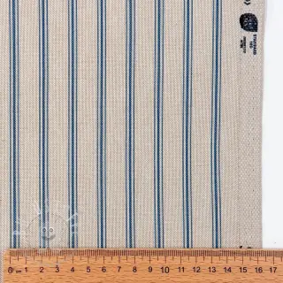 Dekostoff Linenlook Vincennes bleu