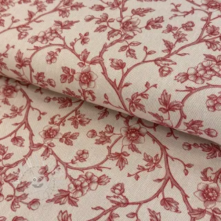 Dekostoff Linenlook Meredith rouge