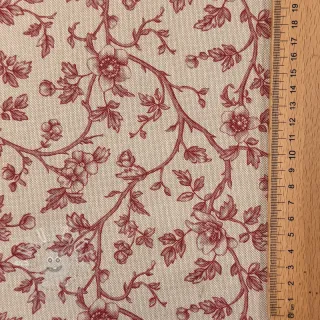 Dekostoff Linenlook Meredith rouge