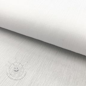 Baumwollstoff CRINKLE white