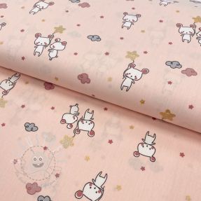 Baumwollstoff Glitter sweet mouse powder