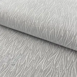 Double gauze/musselin Leaves light grey