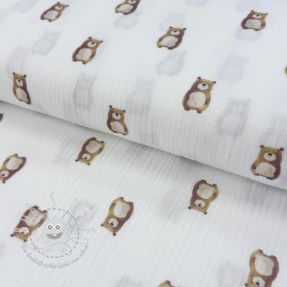 Double gauze/musselin Animals design B digital print ORGANIC