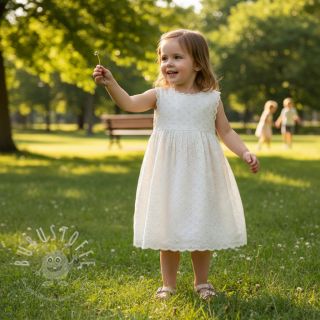 Baumwollstoff EMBROIDERY Rosemary white