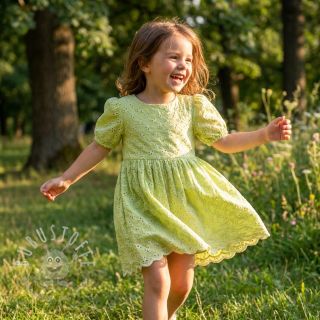 Baumwollstoff EMBROIDERY Rosemary lime