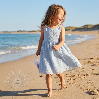 Baumwollstoff EMBROIDERY Rosemary light blue