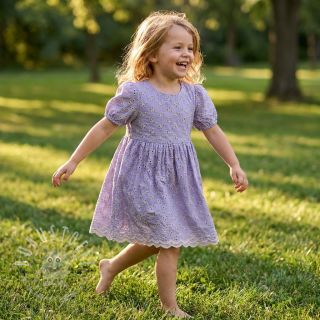 Baumwollstoff EMBROIDERY Rosemary lilac