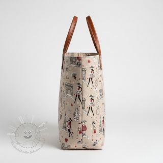 Dekostoff Linenlook Cute Paris multico