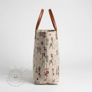 Dekostoff Linenlook Cute Paris multico