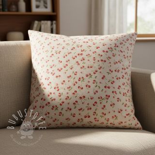 Dekostoff Linenlook Griotte multico