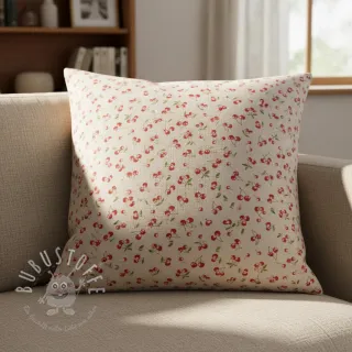 Dekostoff Linenlook Griotte multico