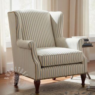 Dekostoff Linenlook Vincennes bleu