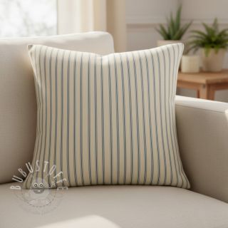 Dekostoff Linenlook Vincennes bleu