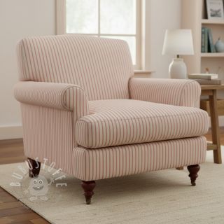 Dekostoff Linenlook Vincennes rouge