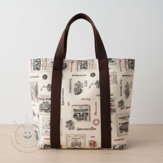 Dekostoff Linenlook Vincennes rouge