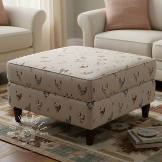 Dekostoff Linenlook Picoti multico