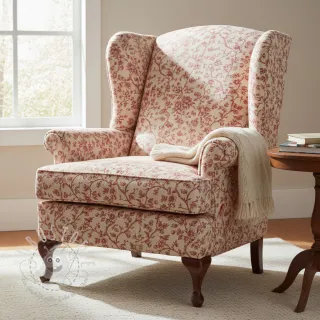 Dekostoff Linenlook Meredith rouge