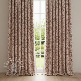 Dekostoff Linenlook Meredith rouge