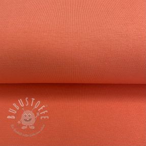 Baumwoll Bündchenstoff glatt rosa ORGANIC