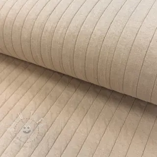 Jersey QUILT Stripe sand