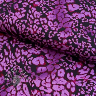 Viskosestoff ROSELLA STRETCH Animals purple