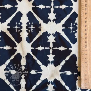 Baumwollstoff BATIK navy