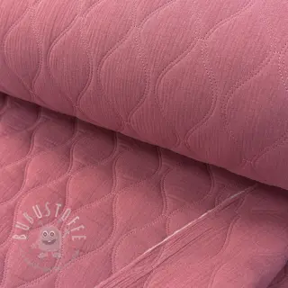 Double gauze/musselin QUILT Wave mauve
