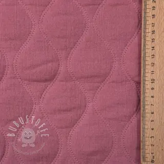 Double gauze/musselin QUILT Wave mauve
