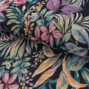 Dekostoff GOBELIN Flowers black