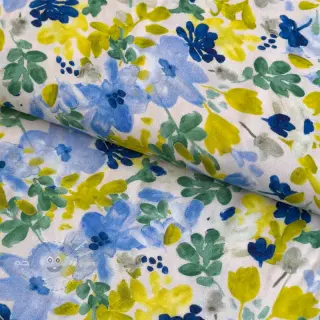 Viskosestoff STRETCH Flowers off white digital print