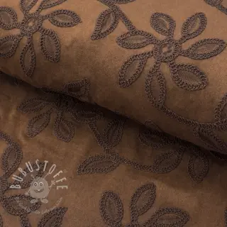 Suede stretch Amalia brown