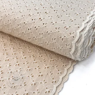 Baumwollstoff EMBROIDERY Rosemary beige