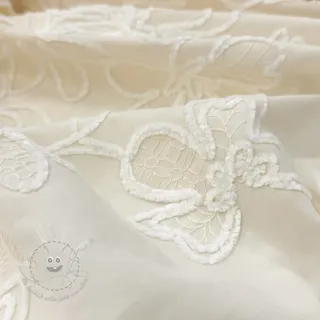 Baumwollstoff EMBROIDERY Chenille Manon design A