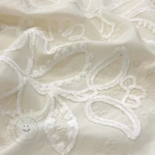 Baumwollstoff EMBROIDERY Chenille Manon design B